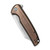 CIVIVI Brigand Flipper Knife Black Hand Rubbed Copper Handle (3.46” Gray Stonewashed 154CM) C909D