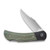 CIVIVI Rustic Gent Lockback Knife Green Micarta Handle With Carbon Fiber Bolster (2.97" Satin D2) C914B