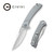 CIVIVI Dogma Flipper Knife Gray G10 Handle (3.46'' Satin D2) C2005B