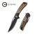 CIVIVI Dogma Flipper Knife Black Polished Copper Handle (3.46'' Black Stonewashed D2) C2005F