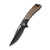 CIVIVI Dogma Flipper Knife Black Polished Copper Handle (3.46'' Black Stonewashed D2) C2005F