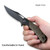 CIVIVI Dogma Flipper Knife Black Polished Copper Handle (3.46'' Black Stonewashed D2) C2005F