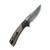 CIVIVI Dogma Flipper Knife Black Polished Copper Handle (3.46'' Black Hand Rubbed Damascus) C2005DS-2