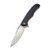 CIVIVI Shredder Liner Lock Knife Red and Black Layered G10 Handle with a Coarse Texture (3.7'' Satin D2) C912B