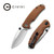 CIVIVI Pintail Flipper Knife Brown Micarta Handle (2.98" Satin Finished CPM S35VN) C2020A