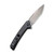 CIVIVI Keen Nadder Flipper Knife Black Coarse G10 Handle (3.48” Gray Stonewashed Bohler N690) C2021A