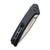CIVIVI Keen Nadder Flipper Knife Black Coarse G10 Handle (3.48” Gray Stonewashed Bohler N690) C2021A