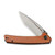 CIVIVI Keen Nadder Flipper Knife Brown Micarta Handle (3.48” Gray Stonewashed Bohler N690) C2021B