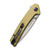 CIVIVI Keen Nadder Flipper Knife Olive Micarta 3.5” Stonewash Tanto C2021C