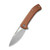 CIVIVI Riffle Filpper Knife Brown Micarta Handle (3.46" Gray Stonewashed 14C28N) C2024A