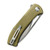 CIVIVI Riffle Flipper Knife Olive Micarta 3.5" Stonewashed Drop Point C2024B
