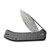 CIVIVI Riffle Flipper Knife Black G10/Carbon Fiber 3.5" Black Damascus Drop Point C2024DS-1