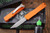 Heretic Knives Manticore S Orange OTF 2.6" Tanto Battleworn H023-5AORG