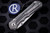 Left-Handed-Chris Reeve Knives Large Inkosi Folding Knife Titanium, Black Canvas Micarta Inlay 3.6" S45VN Drop Point Stonewash LIN1013