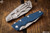 Rick Hinderer Knives Eklipse 3.5″ Blue/Black Harpoon Spanto Stonewash