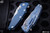 Rick Hinderer Knives Eklipse Blue/Black 3.5″ Harpoon Spanto Battle Blue
