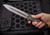 Heretic Knives Nephilim Carbon Fiber Fixed Blade Knife 6.5" Stonewash Dagger H003-2A-CF