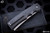Clark Custom Knives "Spanish Tip Razor" Fat Carbon Camo 3" Nichols Damascus