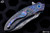 Peter Martin QSB Blue LSCF Handle, Zircuti Bolsters 3.5" Damasteel Blade