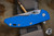 Rick Hinderer Knives XM-18 3.5" Slicer Folding Knife Blue G10, Stonewash Blue