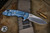 Rick Hinderer Knives XM-18 3.5" Slicer Folding Knife Blue G10, Stonewash Blue