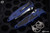 Microtech Socom Elite Manual Navy Blue Folding Knife 4" Black Tanto Serrated 161-2NA
