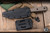 Bastinelli Knives "Silence Slim" Fixed Blade Knife Green Canvas Micarta 5" N690 Drop Point Dark Stonewash