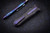 Hawk Knives Deadlock Carbon Fiber Purple Accents 3.5" Dagger