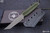 Toor Knives Kingpin Fixed Blade Knife Ranger Green Paracord 4" Gray Tanto