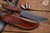 Toor Knives Field 1.0 Fixed Blade Knife Walnut/Copper 6.25" "Battleship Grey"