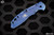 Rick Hinderer Knives XM-18 3.5" Skinny Textured Titanium Scale Stonewash Blue