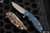 Rick Hinderer Knives XM-18 3.5" Spear Point Knife Black/Blue G10, Stonewash Bronze