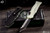 Heretic Knives Hydra Single-Action Jade G10 OTF Knife 3.6" Tanto Battleworn Black H006-8A-JADE