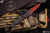 Toor Knives Anaconda "Slasher" Fixed Blade Knife Black G10 3.75" Crimson/Shadow Black Fade