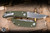 Spartan Blades Talos Folding Knife Green G10 Textured 3" Drop Point Stonewash
