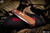 Enrique Pena Custom Front Flipper Brown/Red Micarta 2.6" Satin