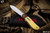 Enrique Pena Custom Dogleg Front Flipper Yellow Micarta 2.6" Satin