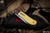 Enrique Pena Custom Dogleg Front Flipper Yellow Micarta 2.6" Satin
