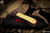 Enrique Pena Custom Dogleg Front Flipper Yellow Micarta 2.6" Satin