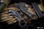 Bastinelli Knives Doug Marcaida Mako Folder Knife Black/Bronze Accents 2.6" Black Stonewash Serrated