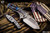 Medford Praetorian Genesis "T" Knife Silver "Falling Leaf" 3.3" S35VN Tanto Tumbled