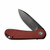 CIVIVI Elementum Flipper Knife Burgundy G10 2.9'' Black D2 C907A-1