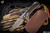 Chris Reeve Knives Large Sebenza 31 Macassar Inlay/Blasted Titanium Knife 3.6" Drop Point Ladder Damascus L31-1120