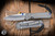 Chris Reeve Knives Small Sebenza 31 Folding Knife Glass Blasted Titanium, Blue Accents 3" MagnaCut Insingo Stonewash 1685
