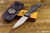 Shirogorov Knives F95 "Hati" LVCKS Show Exclusive Marble CF Knife w/ HiTex Gear Titanium Chip