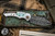Heretic Knives Custom "Pariah" Dual Action Stainless Abalone Inlay 4" Bronze Ball Bearing Damascus 
