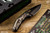 Heretic Knives Custom Medusa Automatic, DLC Ti/Rattlesnake Inlay 3" DLC Compound Grind