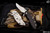Rick Hinderer Knives XM-24 4.0" Bowie Knife Black G10, Stonewash