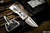 D Rocket Designs Custom Wyvern Flipper Titanium Integral Knife 2" Satin