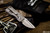 D Rocket Designs Custom Wyvern Flipper Blasted Titanium Integral Knife 2" Satin